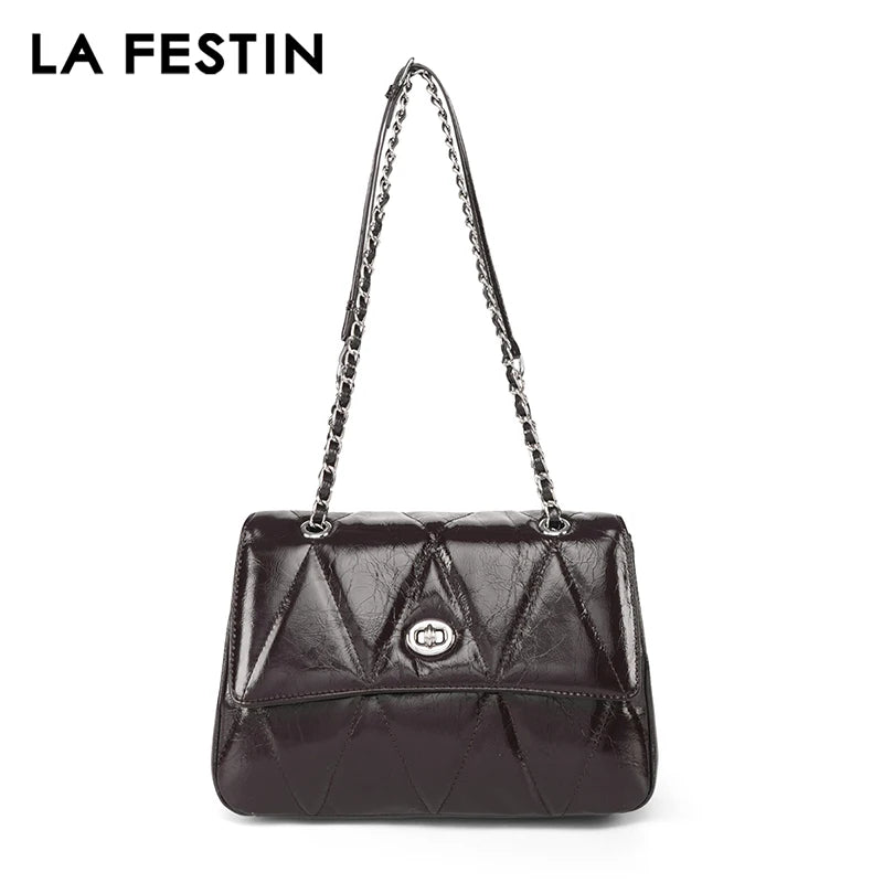 LA FESTIN Chain Shoulder Crossbody Bag 2026
