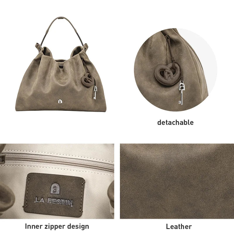 LA FESTIN Leather Shoulder & Crossbody Bag