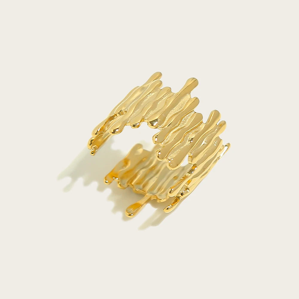 Sculpted Wide Ring