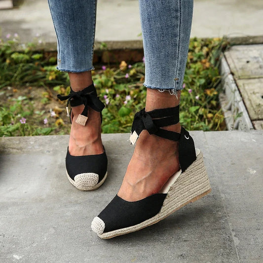 Espadrille Ankle Strap Sandals Comfortable Slippers Casual Shoes Breathable