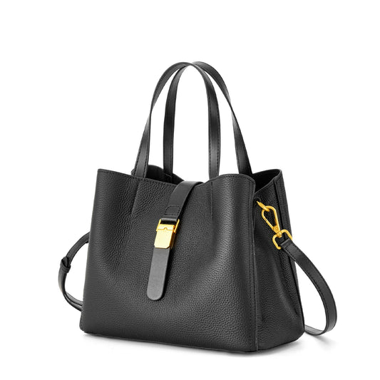 LA FESTIN Leather Top Handle Crossbody Bag
