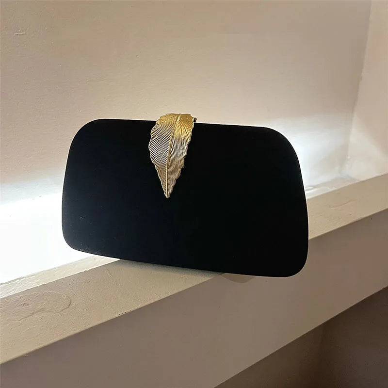 Luxury Velvet Chain Crossbody Evening Handbag