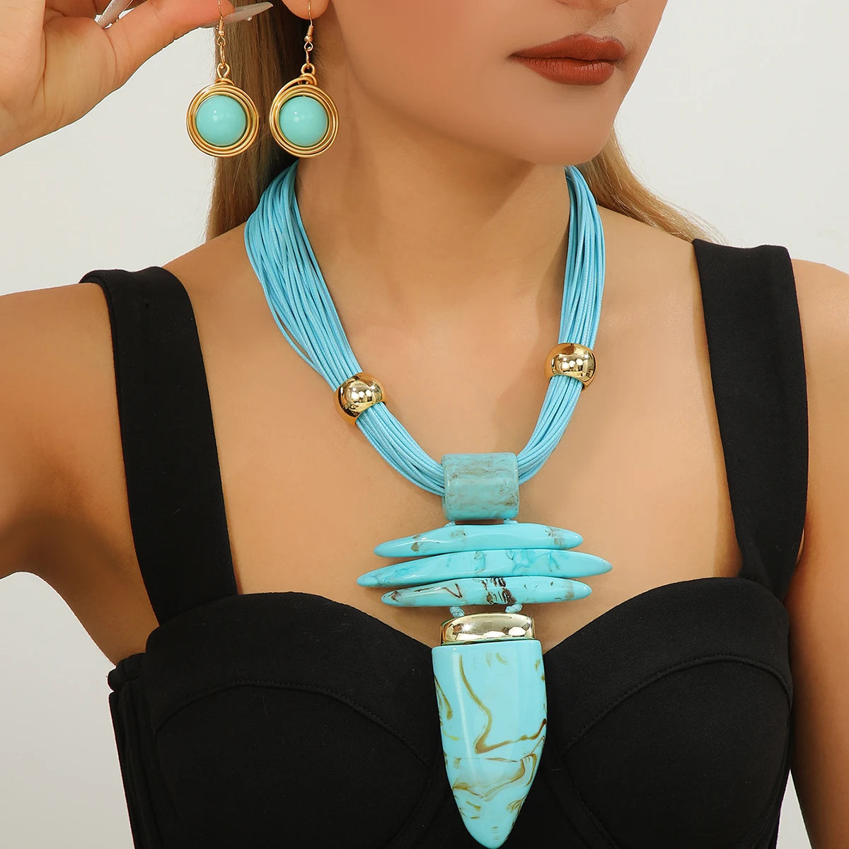 Western Turquoise Jewelry Set