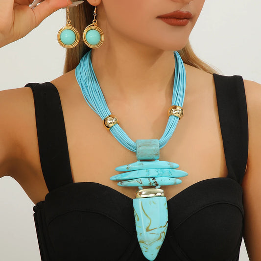 Western Turquoise Jewelry Set