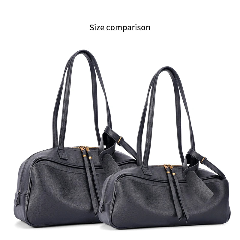 Large Leather Tote Shoulder Bag