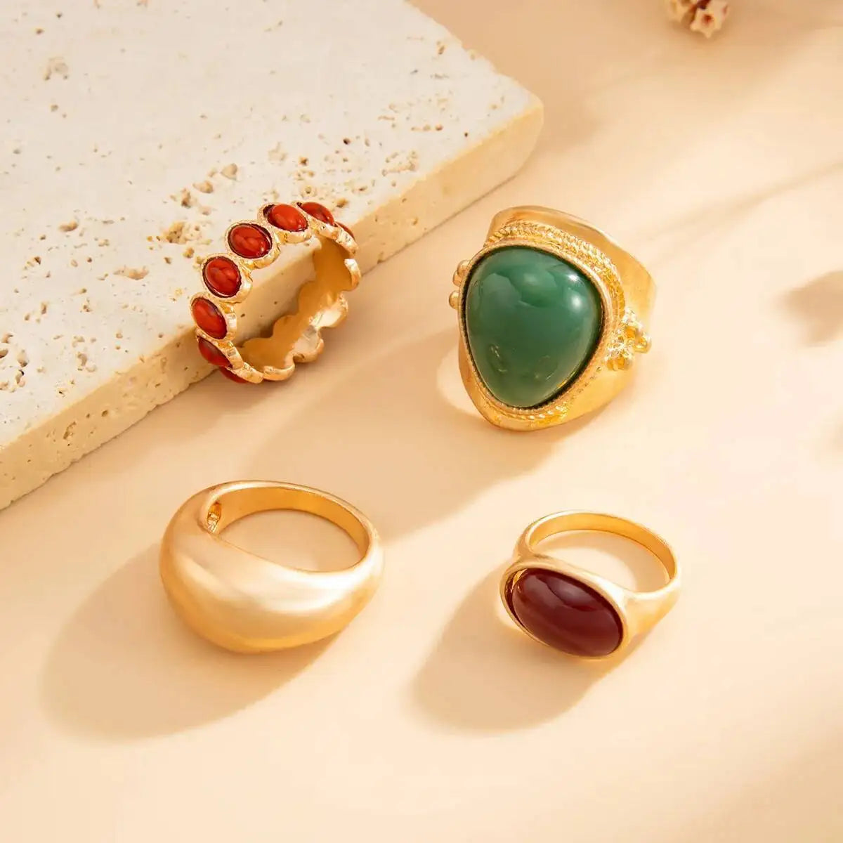 Colorful Acrylic Ring Set