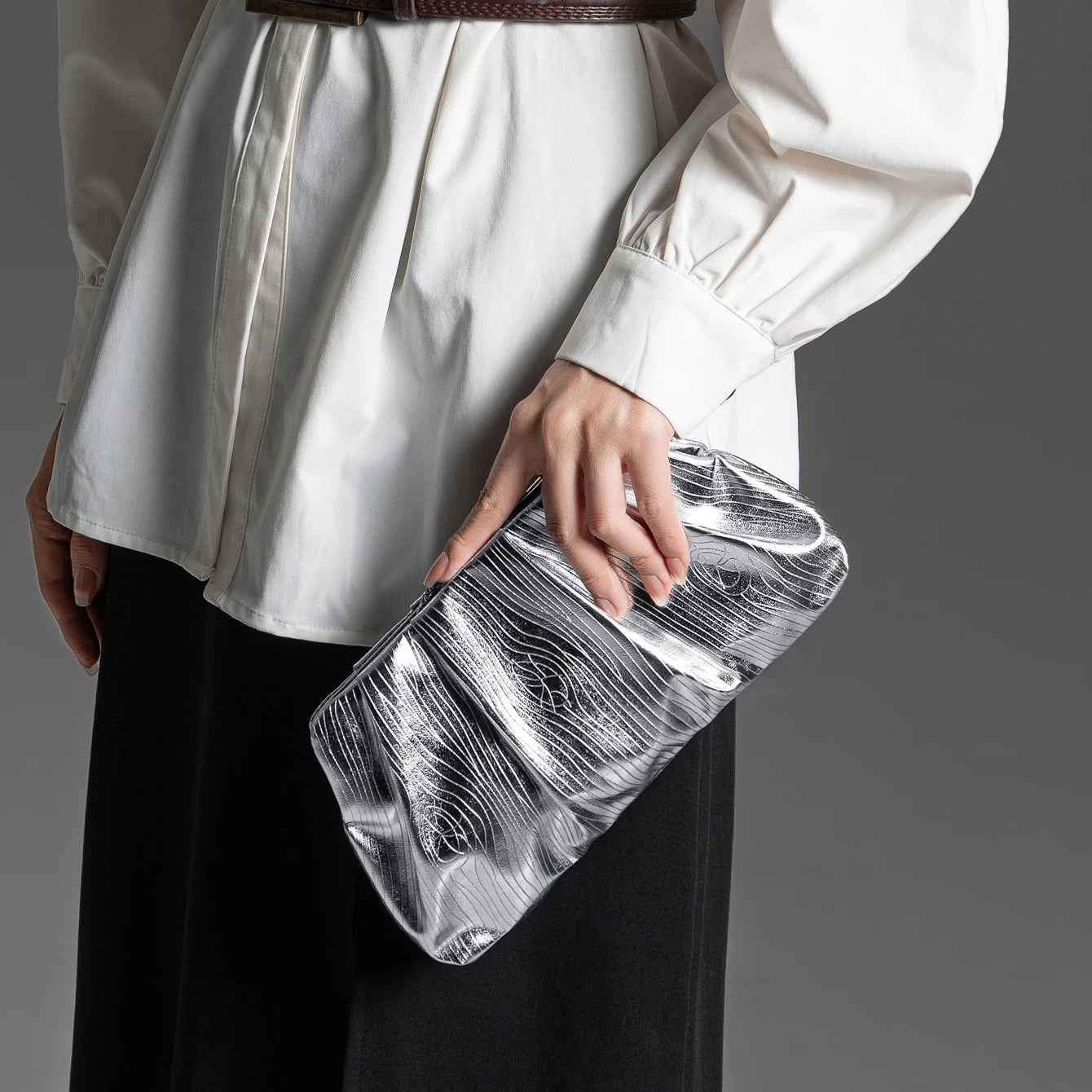 Gold Designer Evening Clutch Bag