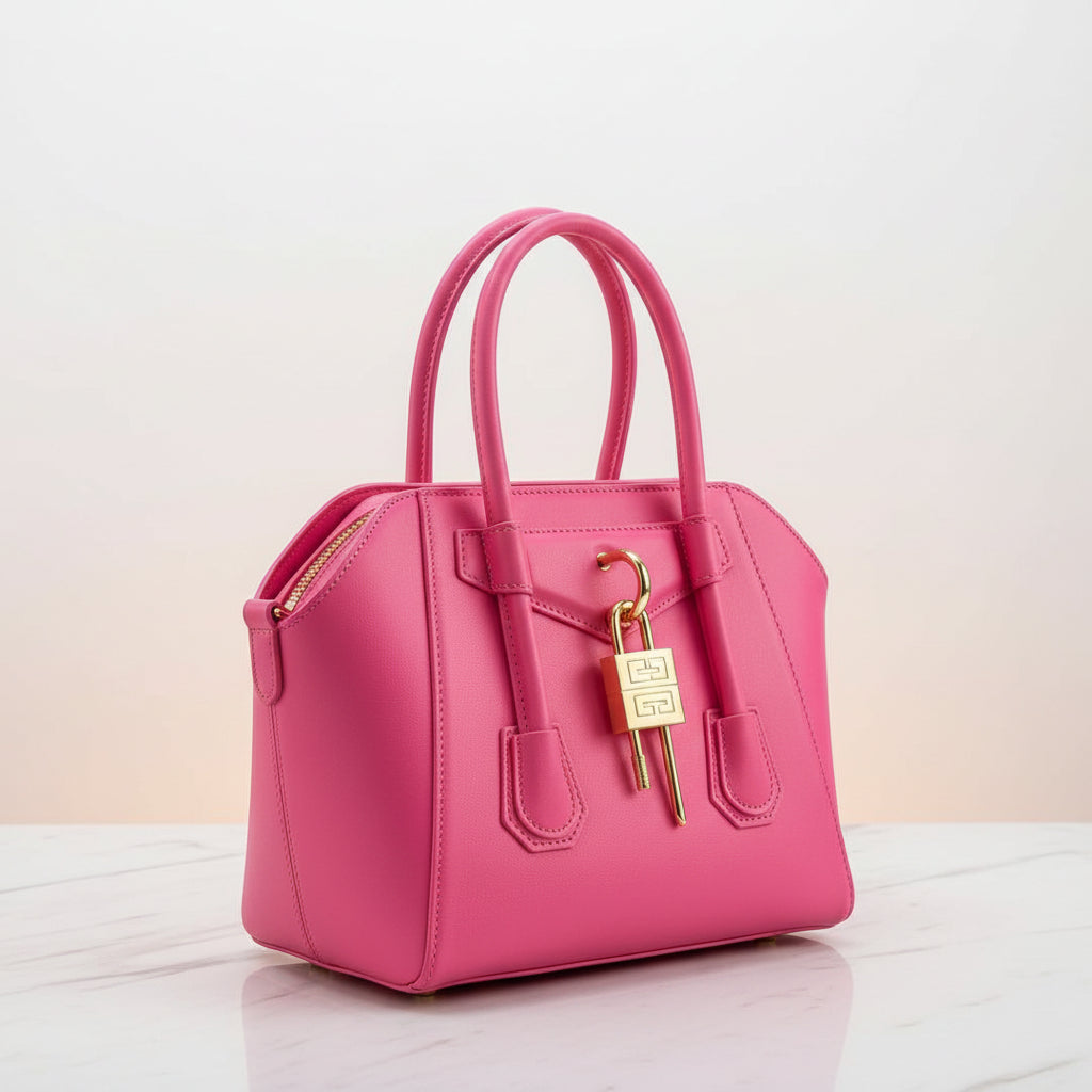 Classic Leather Crossbody Tote Bag