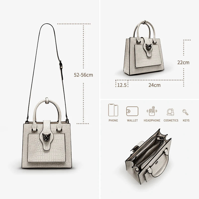 Leather Office Crossbody Bag