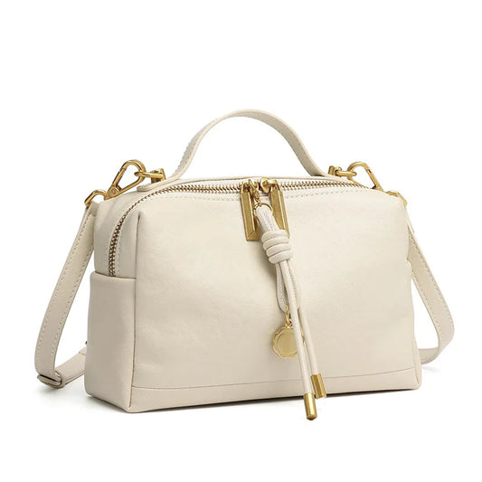 YANATARI Cowhide Leather Satchel 2026