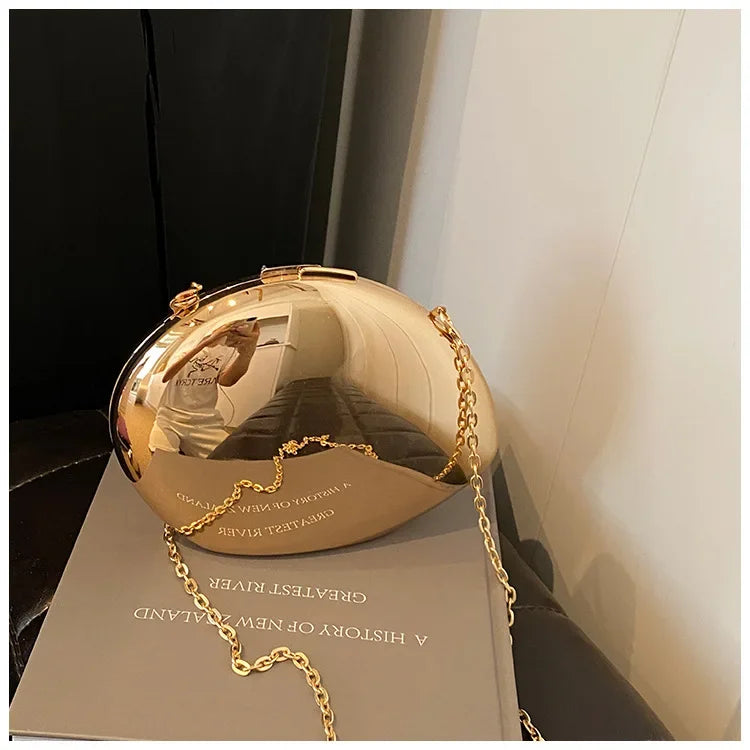 Acrylic Shell Evening Clutch Bag