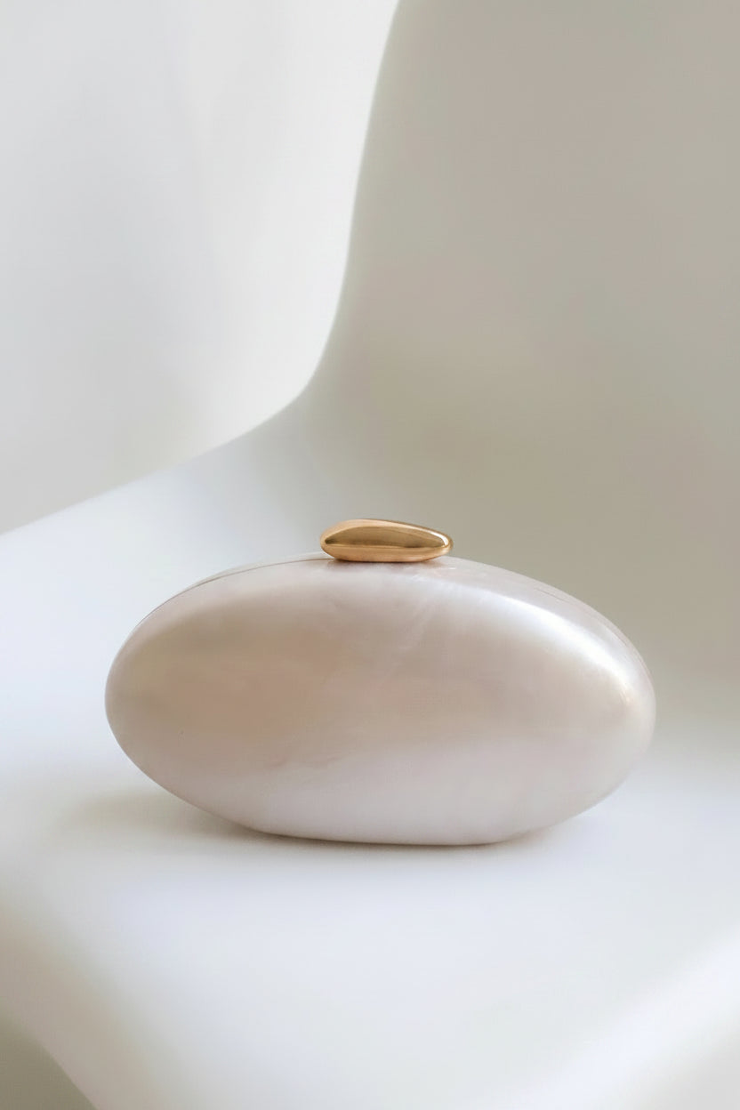 Luxury Acrylic Oval Evening Clutch