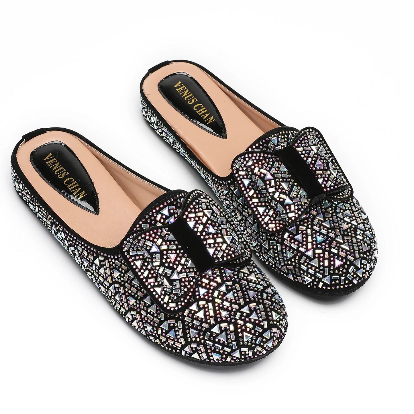Nigeria Gold Color Half Shoes Comfortable Party Slippers Elegant