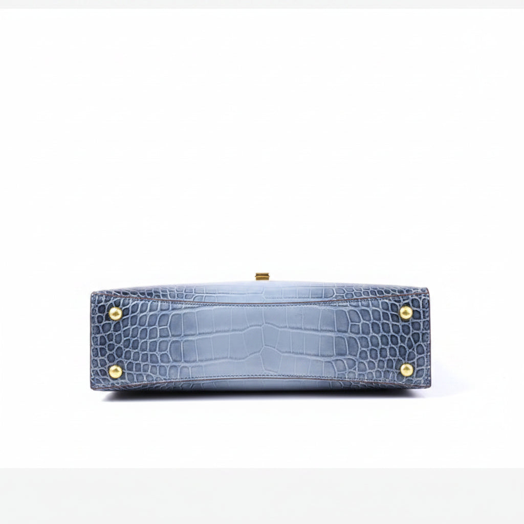 Large Crocodile Pattern Handbag