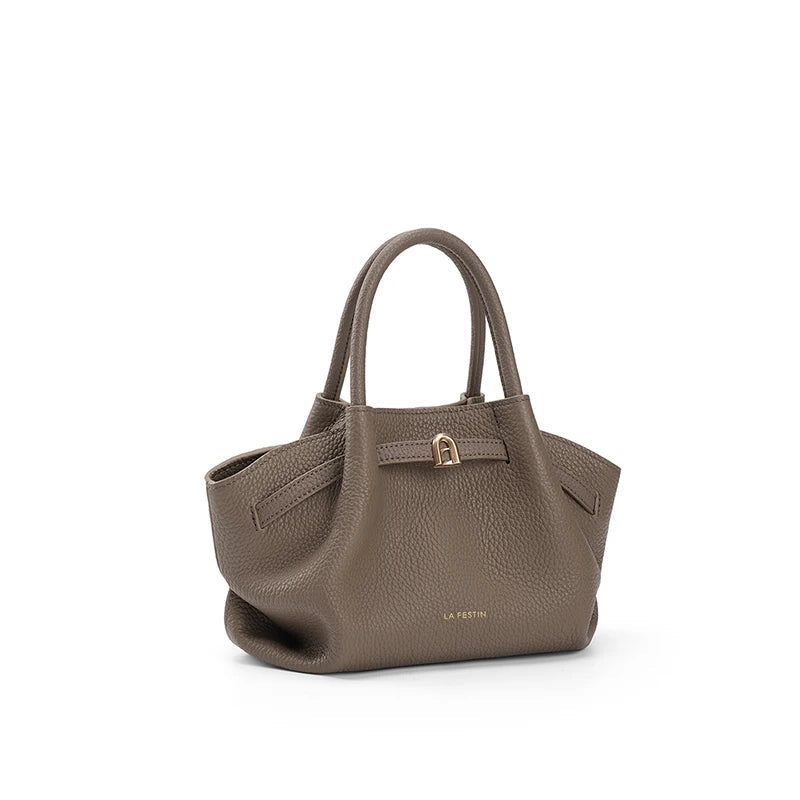 LA FESTIN Small Leather Tote Bag