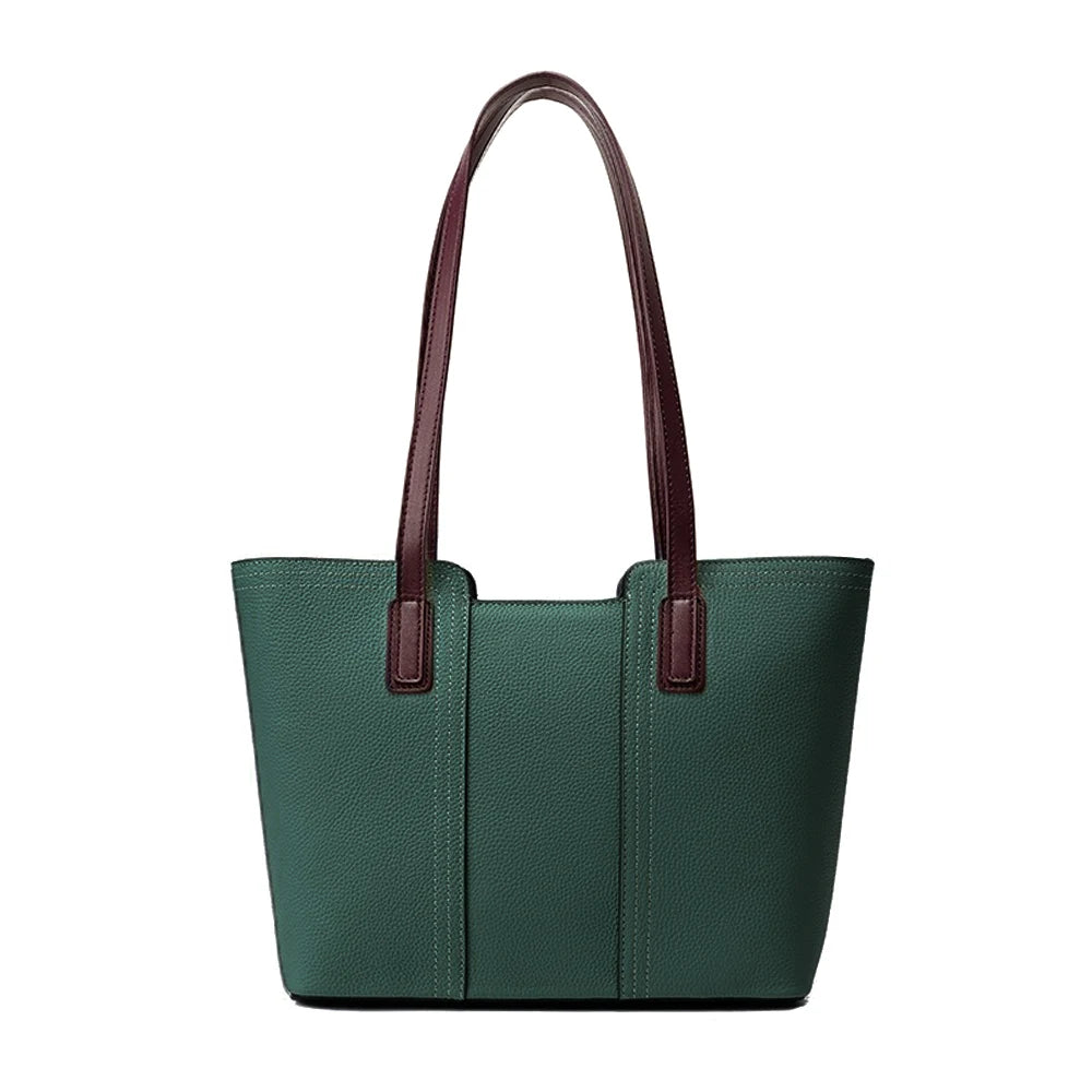 Zency Genuine Leather Large Work Tote Bag