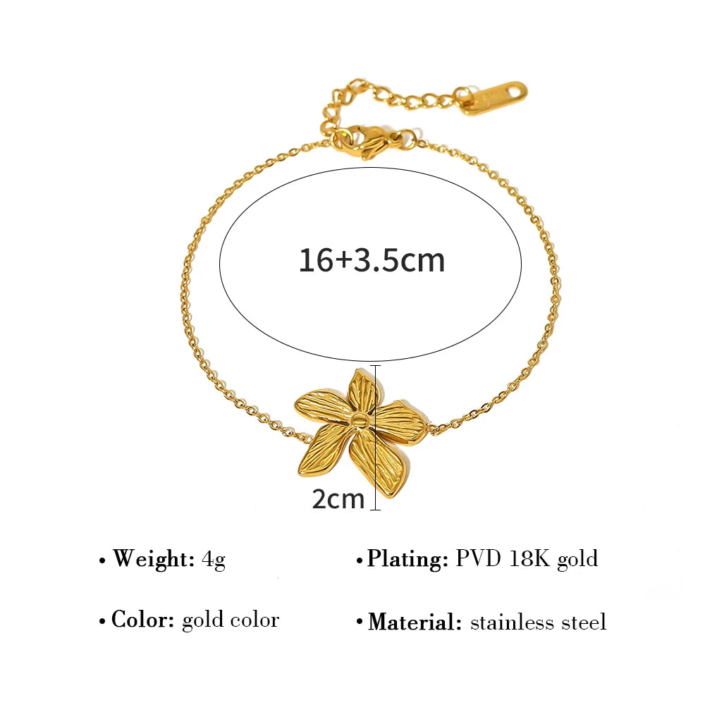 Flower Charm Bracelet