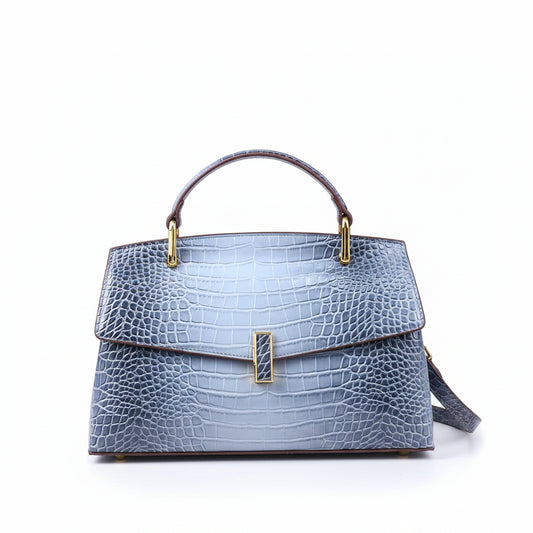 Large Crocodile Pattern Handbag