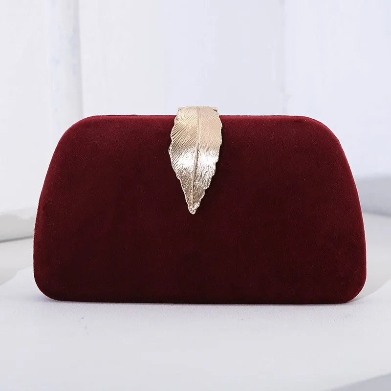 Luxury Velvet Chain Crossbody Evening Handbag