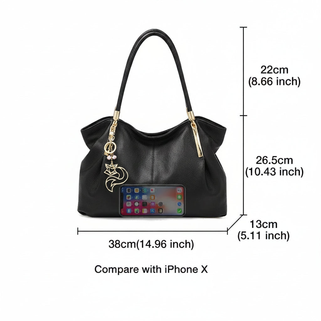 FOXER Women’s Large Leather Tote Bag 2026