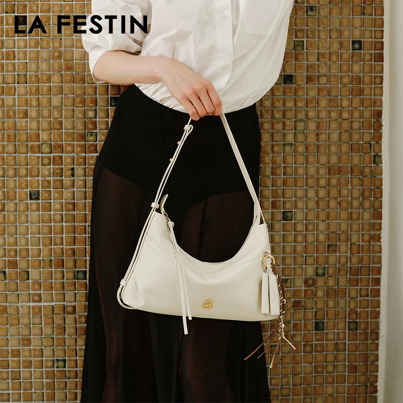 LA FESTIN Leather Tote Crossbody Bag 2026