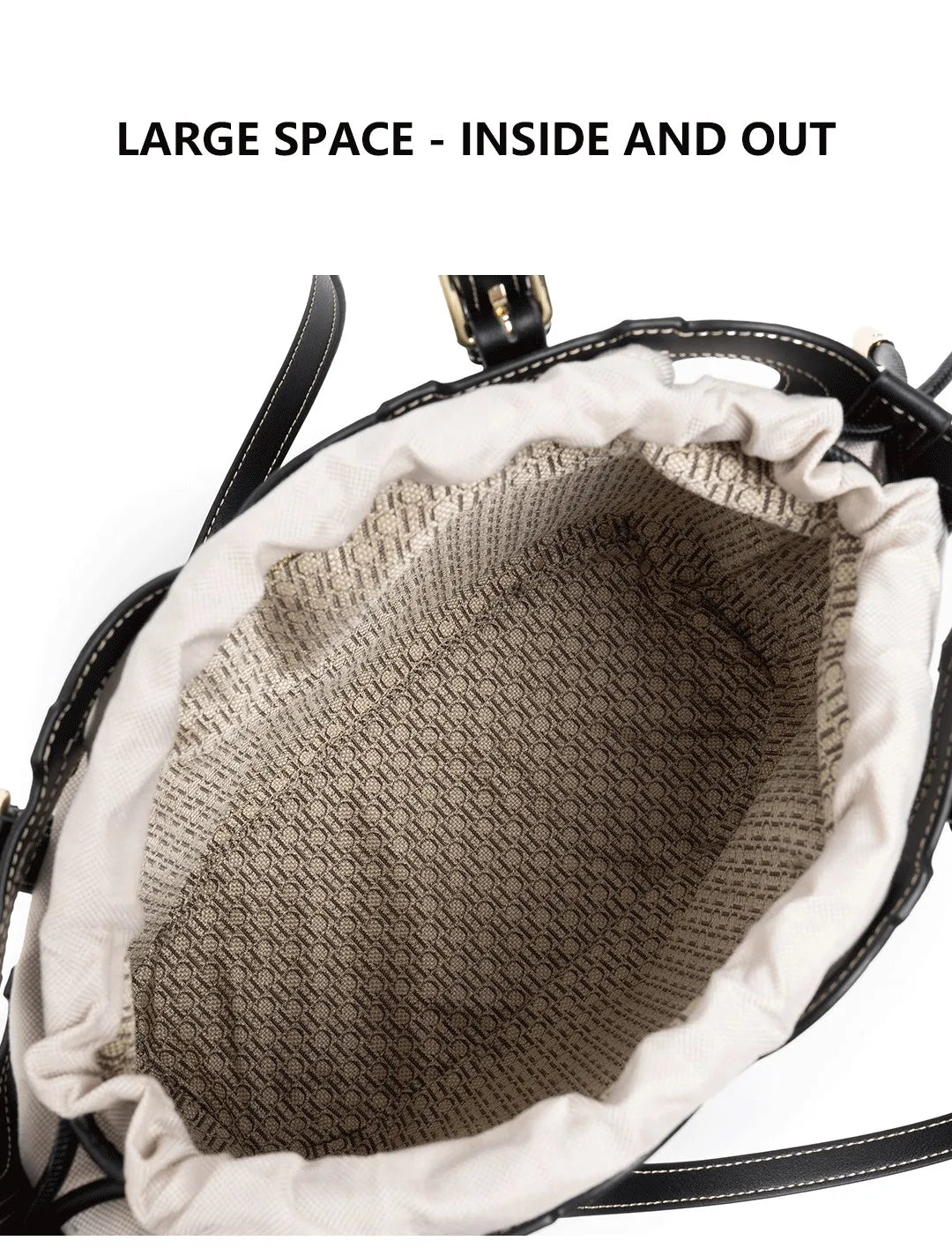 CH Women's Shoulder Bag High-end Brand Fashionable Hollow Design Women's Handbag Large Capacity Simple Solid Color