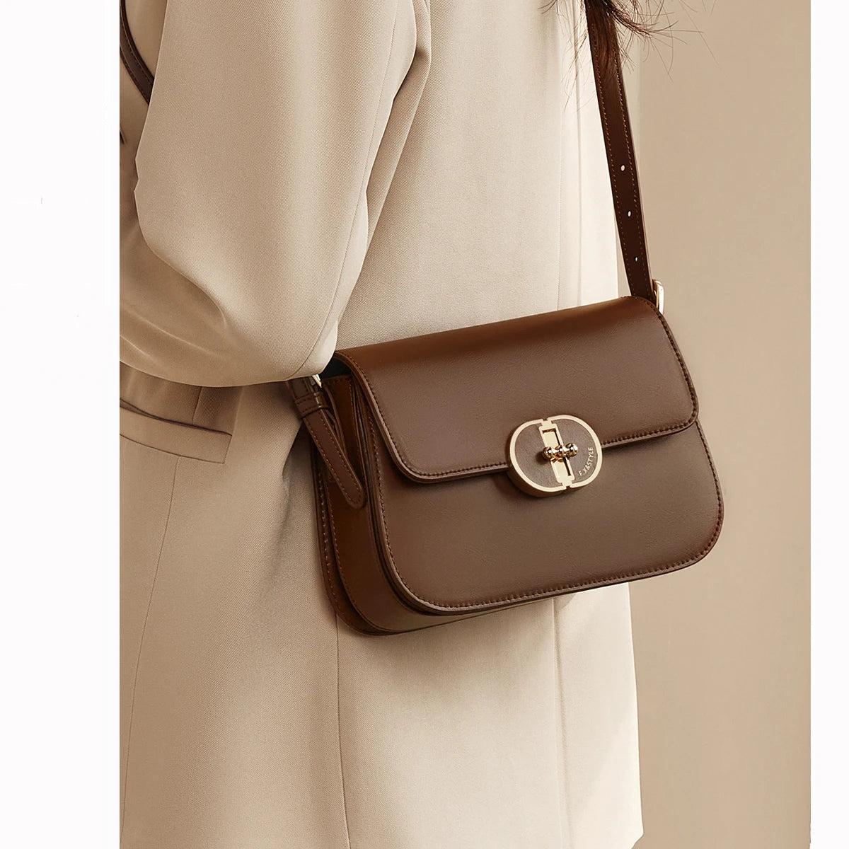 FOXER Women’s Retro Leather Crossbody Bag 2026
