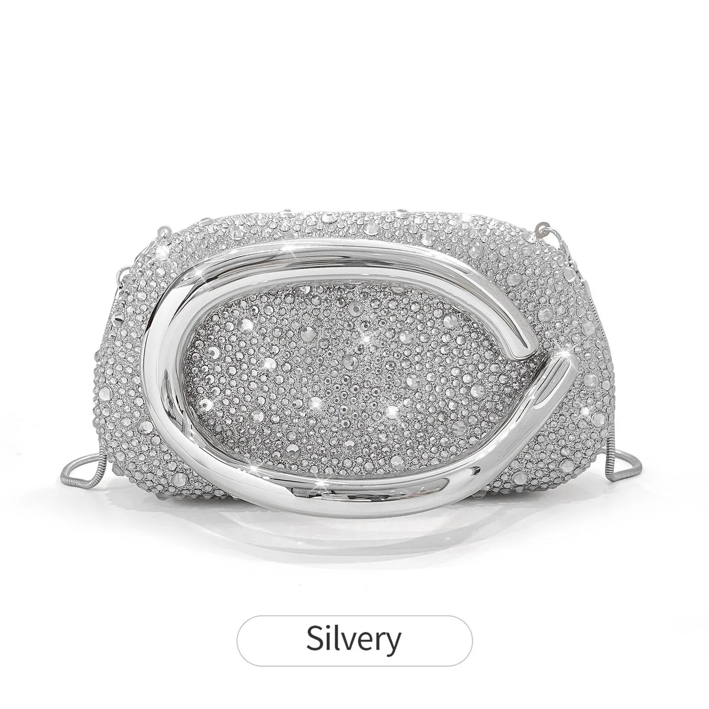 Crystal Round Box Evening Clutch