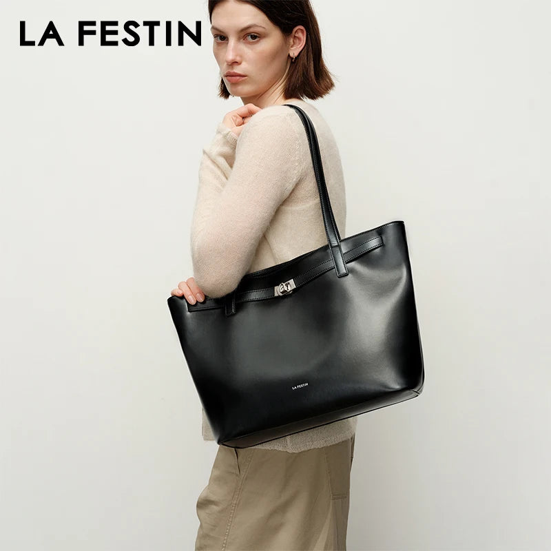 LA FESTIN Large Top Handle Tote Bag