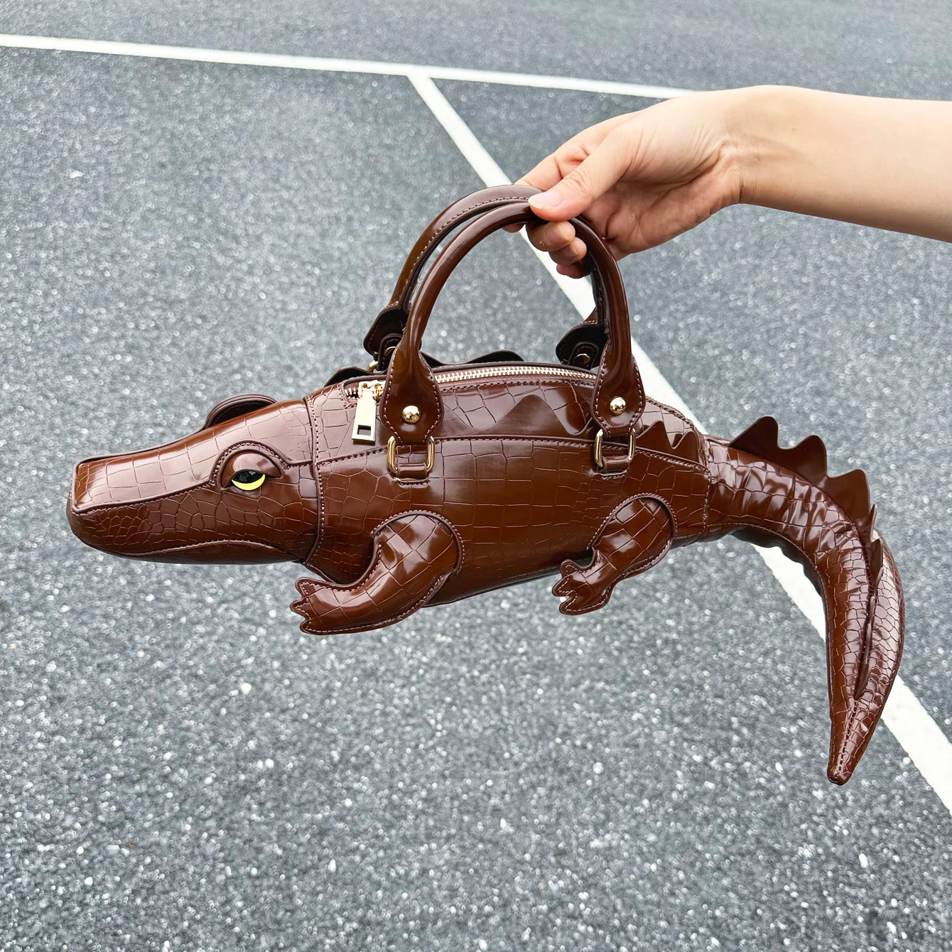 Handmade PU Leather Shoulder Bag