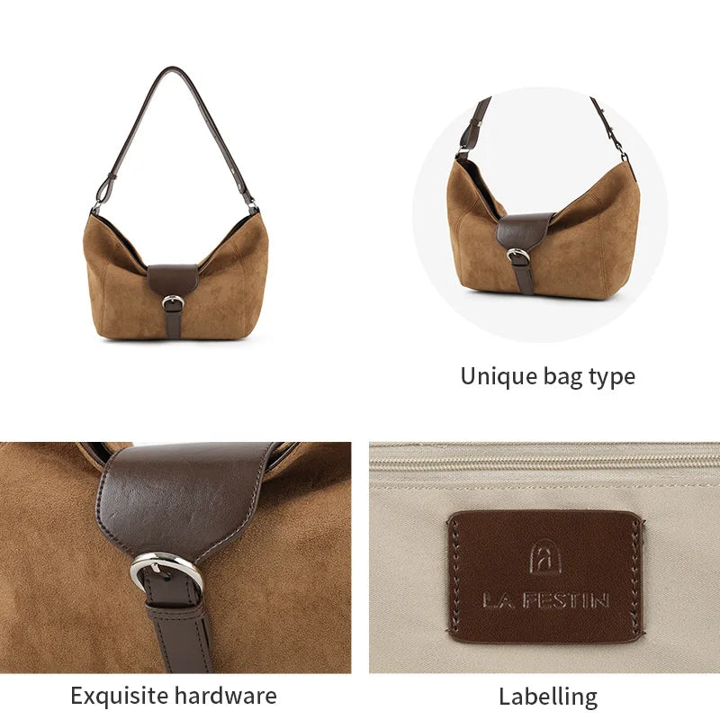 LA FESTIN Large Leather Tote Bag