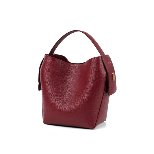 LA FESTIN Leather Bucket Crossbody Bag