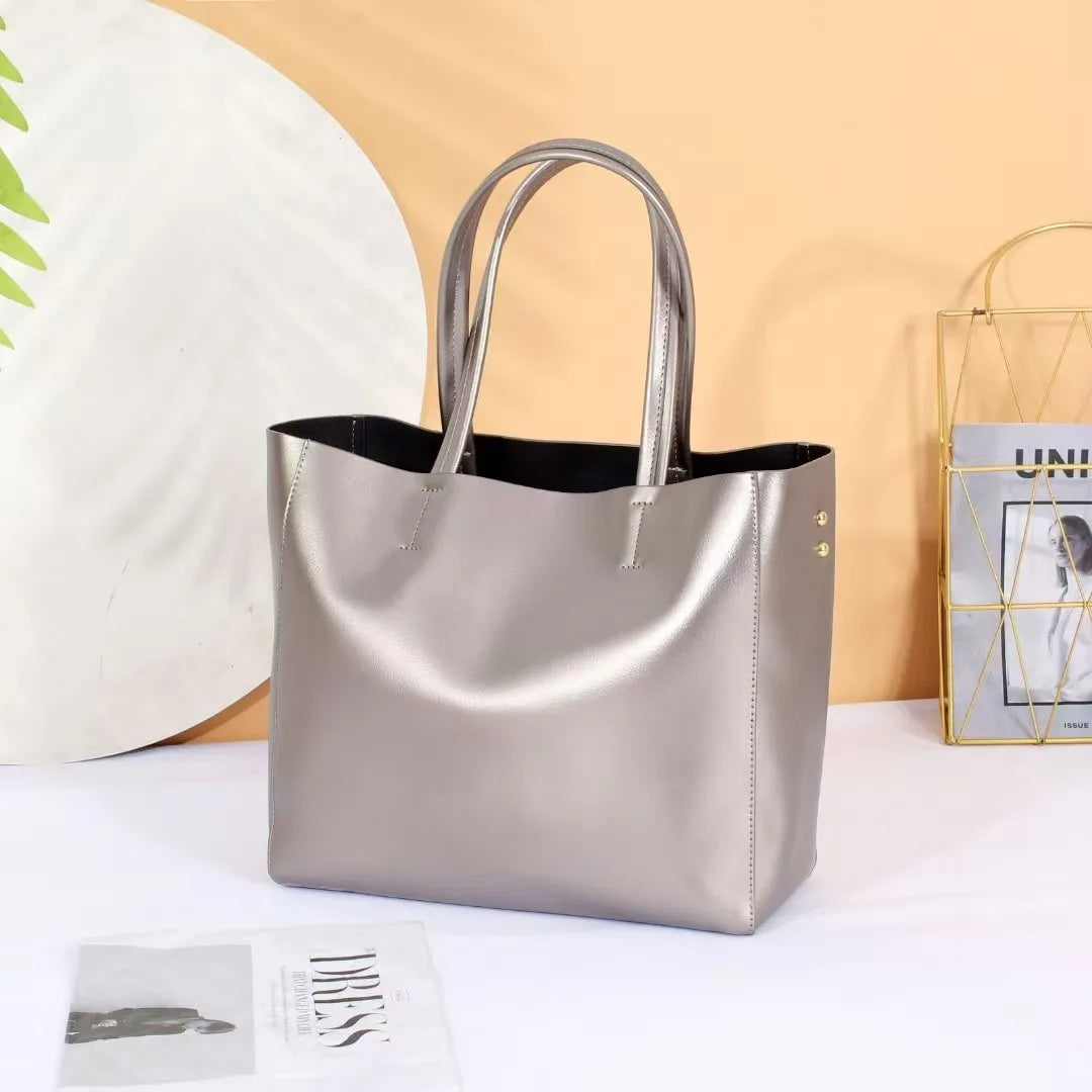 Zency Everyday Leather Shoulder Tote