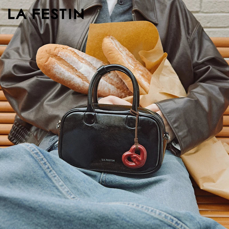 LA FESTIN Classic Leather Crossbody Bag