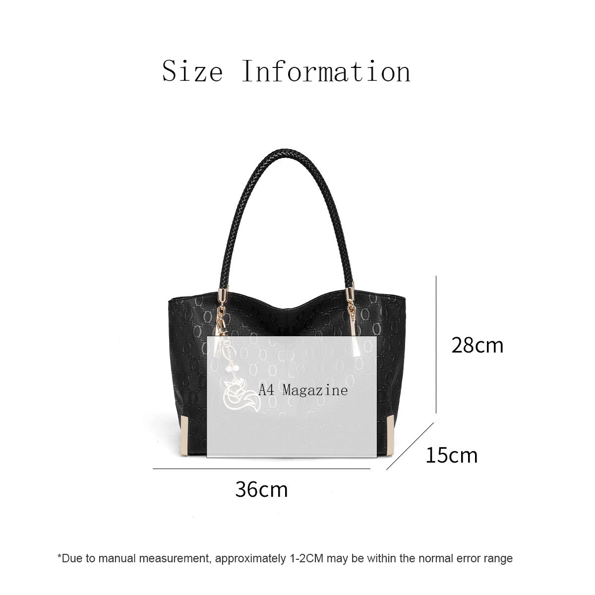 FOXER Women’s Large Leather Tote Bag