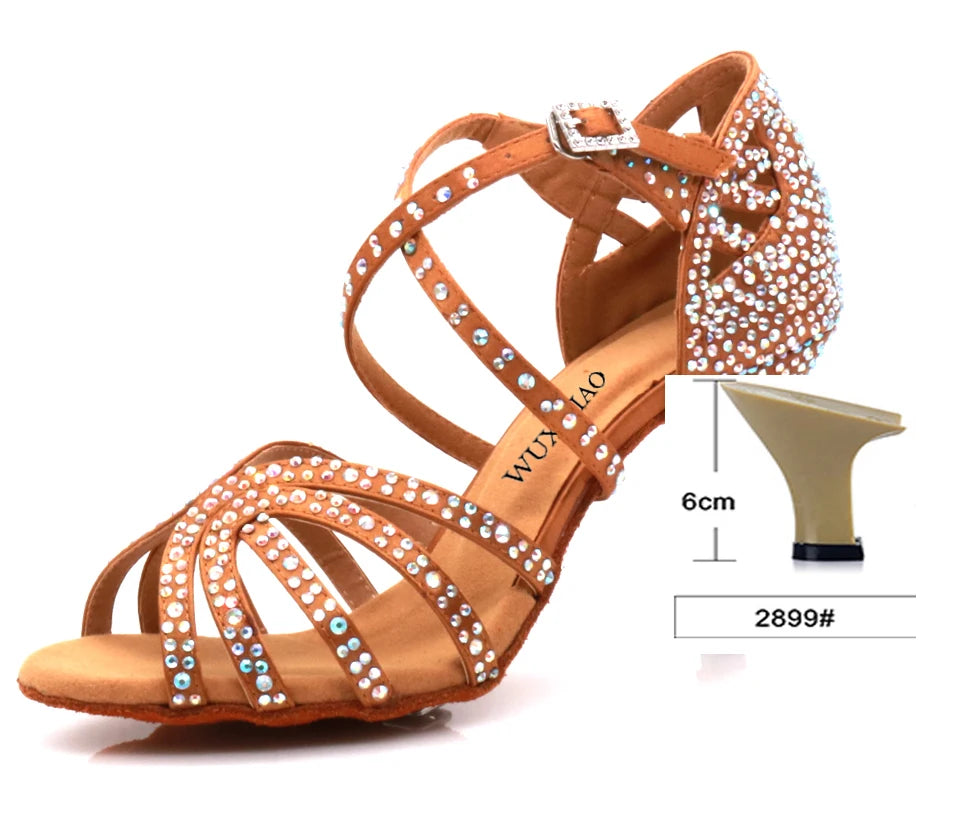 WUXIJIAO Jazz Shoes Latin Dance Shoes Female Latin Salsa