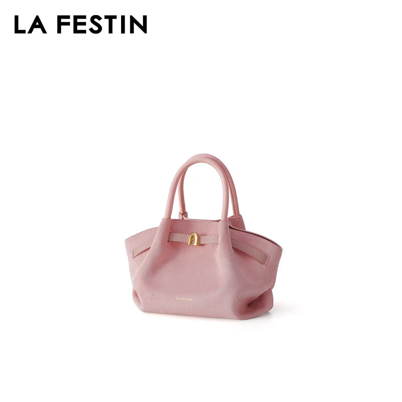 LA FESTIN Leather Bucket Bag
