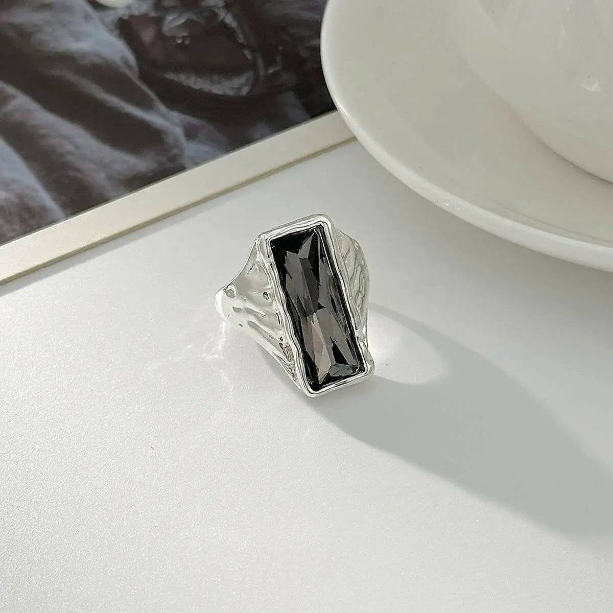 Twisted Rhinestone Ring