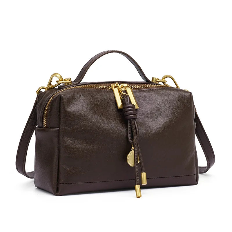 YANATARI Cowhide Leather Satchel 2026