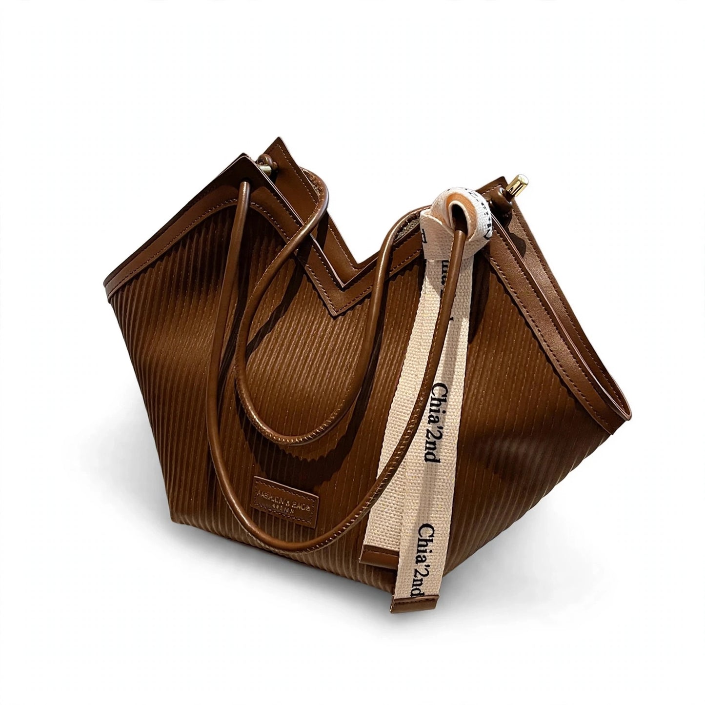 PU Leather Heart-Shaped Tote Bag